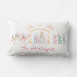 Pastel Nativity Personalized ランバークッション