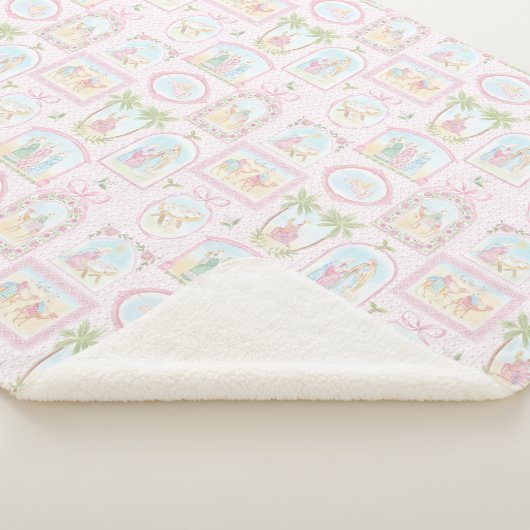 Pastel Nativity Scenes シェルパブランケット (3/4)