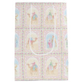 Pastel Nativity Scenes ミディアムペーパーバッグ (裏面)