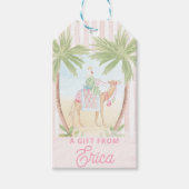 Pastel Nativity | Scenes Striped ギフトタグ (正面)