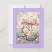 Pastel Nature Baby Shower Digital Download Invite  招待状 (正面)