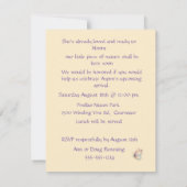 Pastel Nature Baby Shower Digital Download Invite  招待状 (裏面)