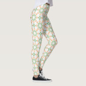 Pastel Nature-Inspired Printed Fashion Leggings レギンス (右)