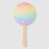 Pastel Neurodivergent & Proud Party Fan ハンドファン (裏面)