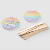 Pastel Neurodivergent & Proud Party Fan ハンドファン (組立なし)