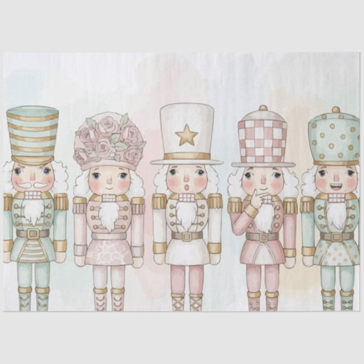 Pastel Nutcracker Toy Collection Watercolor  薄葉紙 (正面)