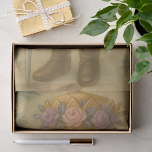 Pastel Nutcracker Vintage Christmas Decoupage 薄葉紙 (ギフト)