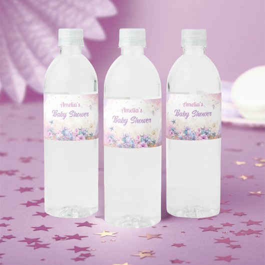 Pastel Ocean Mermaid Tail Girl ペットボトルラベル