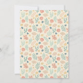 Pastel Ocean Starfish Personalized Baby Shower 招待状 (裏面)