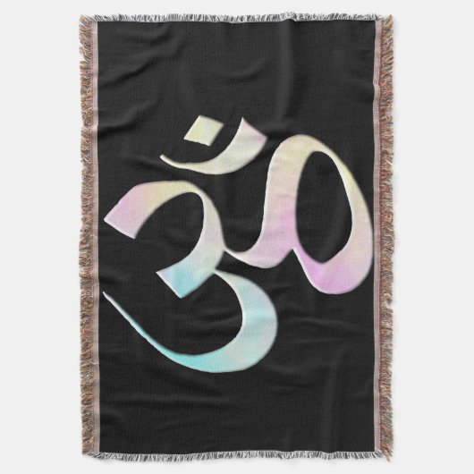 Pastel Om  スローブランケット (正面縦)