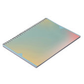 Pastel Ombre Notebook Soft Gradient Journal Front ノートブック (左側)