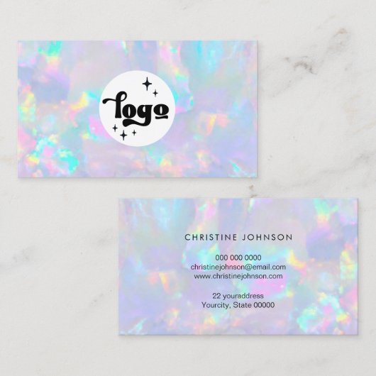 pastel opalのロゴ 名刺 (正面/裏面)