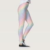 Pastel Opal Rainbow Leopard Print Leggings レギンス (右)
