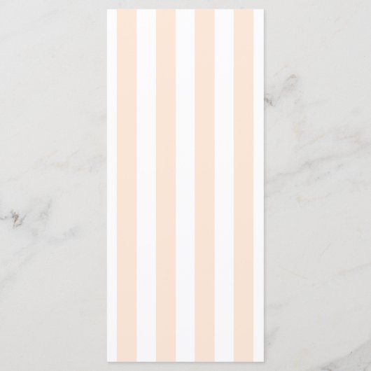 Pastel Orange Border Striped Wedding Menu メニュー (裏面)