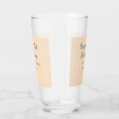 Pastel orange gray happy 21st birthday name date タンブラーグラス (右)