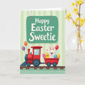 Pastel Ovoid Springtime Card カード (黄色い花)