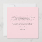 Pastel Paper-Cut Cake 15th Birthday カード (裏面)