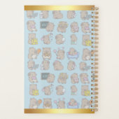 Pastel Paradise: Where Capybaras Meet Creativity プランナー手帳 (裏面)