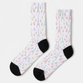 Pastel Paris Paw Print Socks ソックス (左)