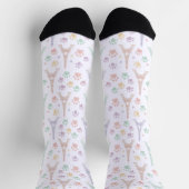 Pastel Paris Paw Print Socks ソックス (上部)