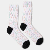 Pastel Paris Paw Print Socks ソックス (右)