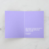 Pastel Party Panic Funny Cat Retro Christmas Photo シーズンカード (内部)