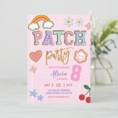 Pastel Patch Party Birthday 招待状 (スタンド正面)