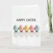 Pastel Pattern Happy Easter Card カード (正面)