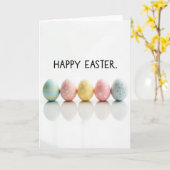 Pastel Pattern Happy Easter Card カード (黄色い花)
