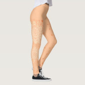 Pastel Peach Mandala Minimalist Yoga レギンス (右)