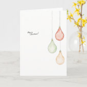 Pastel Pear Ornaments Christmas Card カード (黄色い花)