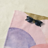 Pastel Penguin Peak ビーチタオル (インサイチュ)