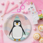 Pastel Penguin Peak ペーパープレート (パーティー)