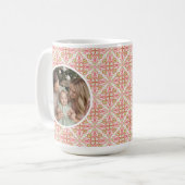 Pastel Personalized Photo Mug With Message コーヒーマグカップ (正面左)