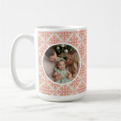Pastel Personalized Photo Mug With Message コーヒーマグカップ (左)