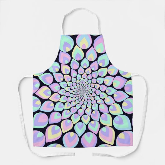 Pastel Petal Vortex エプロン (正面)