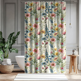 Pastel Petals Curtain Love Gift for Anniversary シャワーカーテン