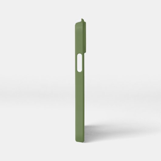 Pastel pine Green Shadow Monogram with name iPhoneケース (右側面)