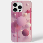 Pastel Pink Abstract Geometry Phone Sticker Case-Mate iPhoneケース (裏面)