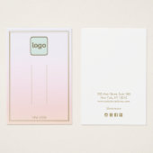 Pastel Pink Add Logo Ombre  Hair Clip Display (正面&裏面)