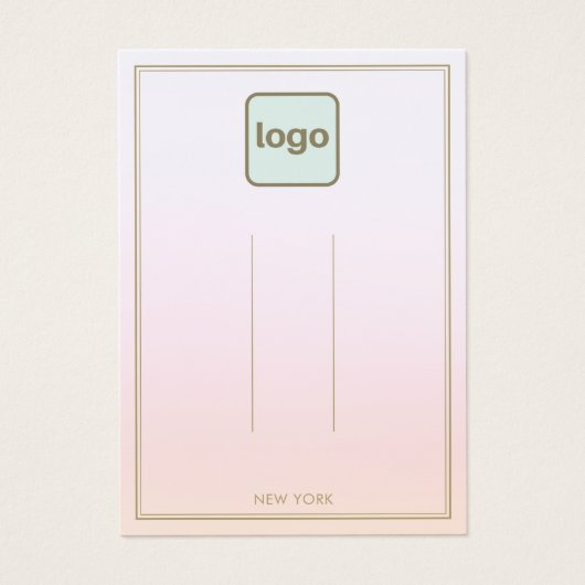 Pastel Pink Add Logo Ombre  Hair Clip Display (正面)