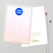 Pastel Pink Add Logo Ombre  Hair Clip Display