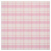 Pastel Pink and Orange Plaid ファブリック (見本)