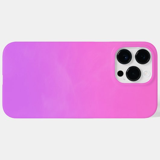 Pastel Pink and Purple Gradient Ombre iPhone Case Case-Mate iPhoneケース (裏面 (横))