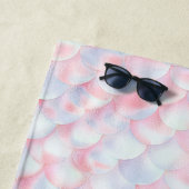 PASTEL PINK BLUE MERMAID BEACH TOWEL ビーチタオル (インサイチュ)