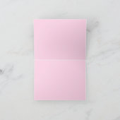 Pastel Pink Bow Seamless Pattern – Cute Aesthetic 招待状 (内部)