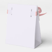 Pastel Pink Bow Thank You Baby Shower フェイバーボックス (裏面サイド)