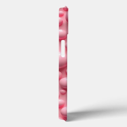 Pastel Pink Bubble Texture iPhone Case for Women Case-Mate iPhoneケース (裏面 / 右)