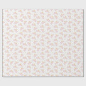 Pastel Pink Christmas Angels ラッピングペーパー (フラット)