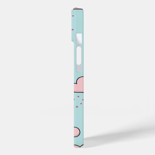 Pastel Pink Cloud and Yellow Star Pattern Case-Mate iPhoneケース (裏面 / 左)